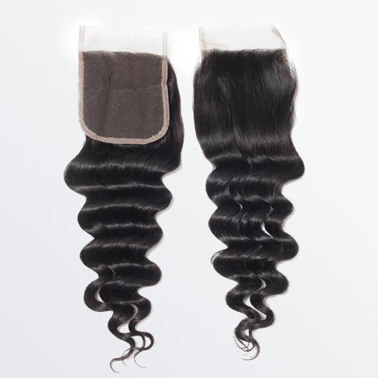 Loose Deep Wave Transparent Lace Closure's