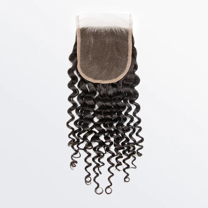 Deep Curly Transparent Lace Closure